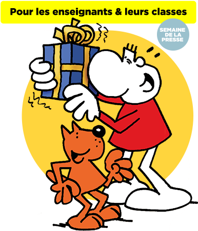 Mascotte journaliste